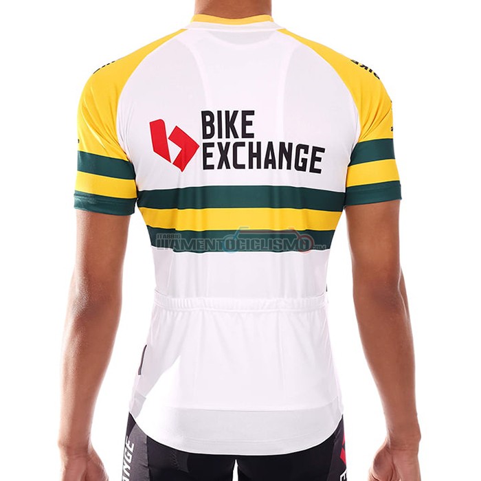 Abbigliamento Ciclismo Bike Exchange Campione Australia 2021 Manica Corta